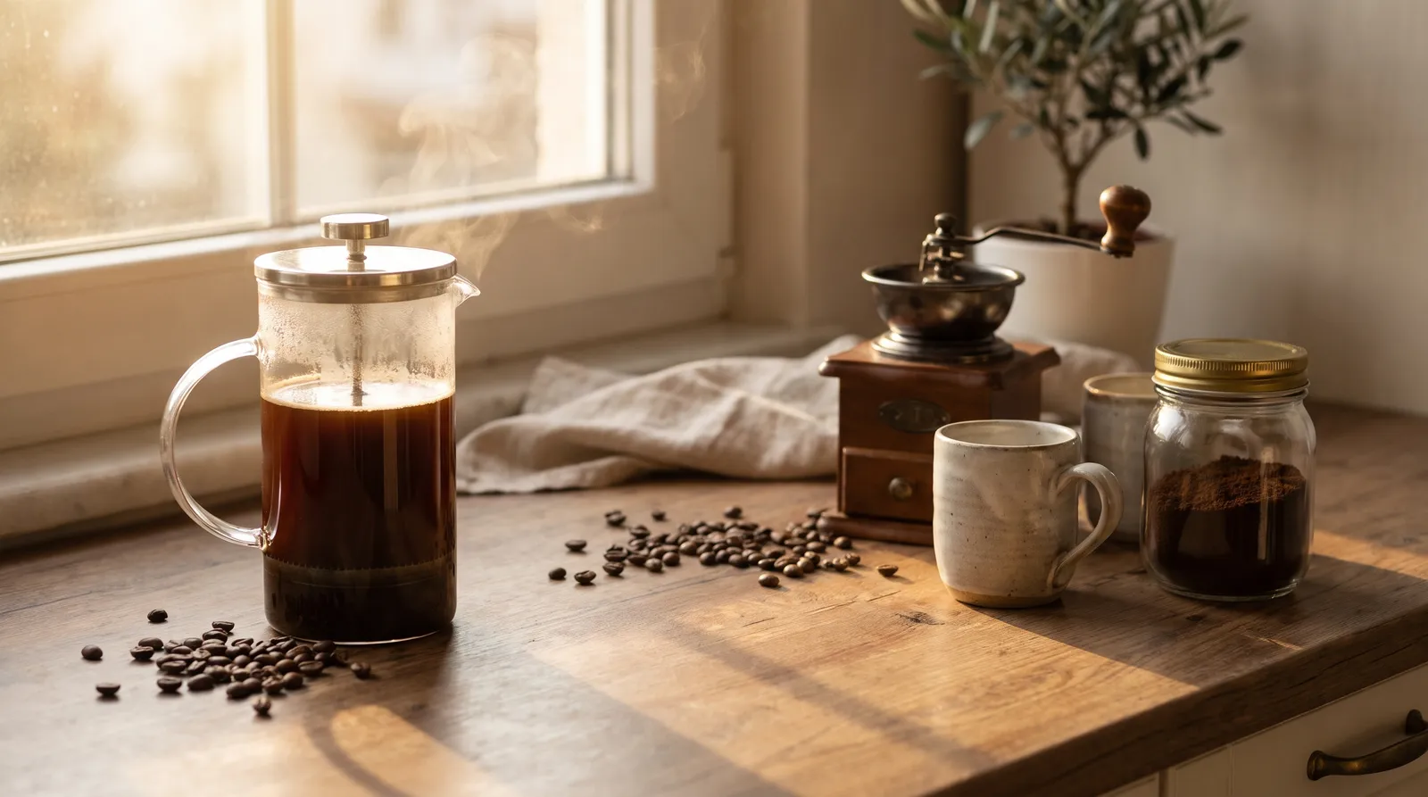 French Press ile Evde Kahve Keyfi: Adım Adım Demleme