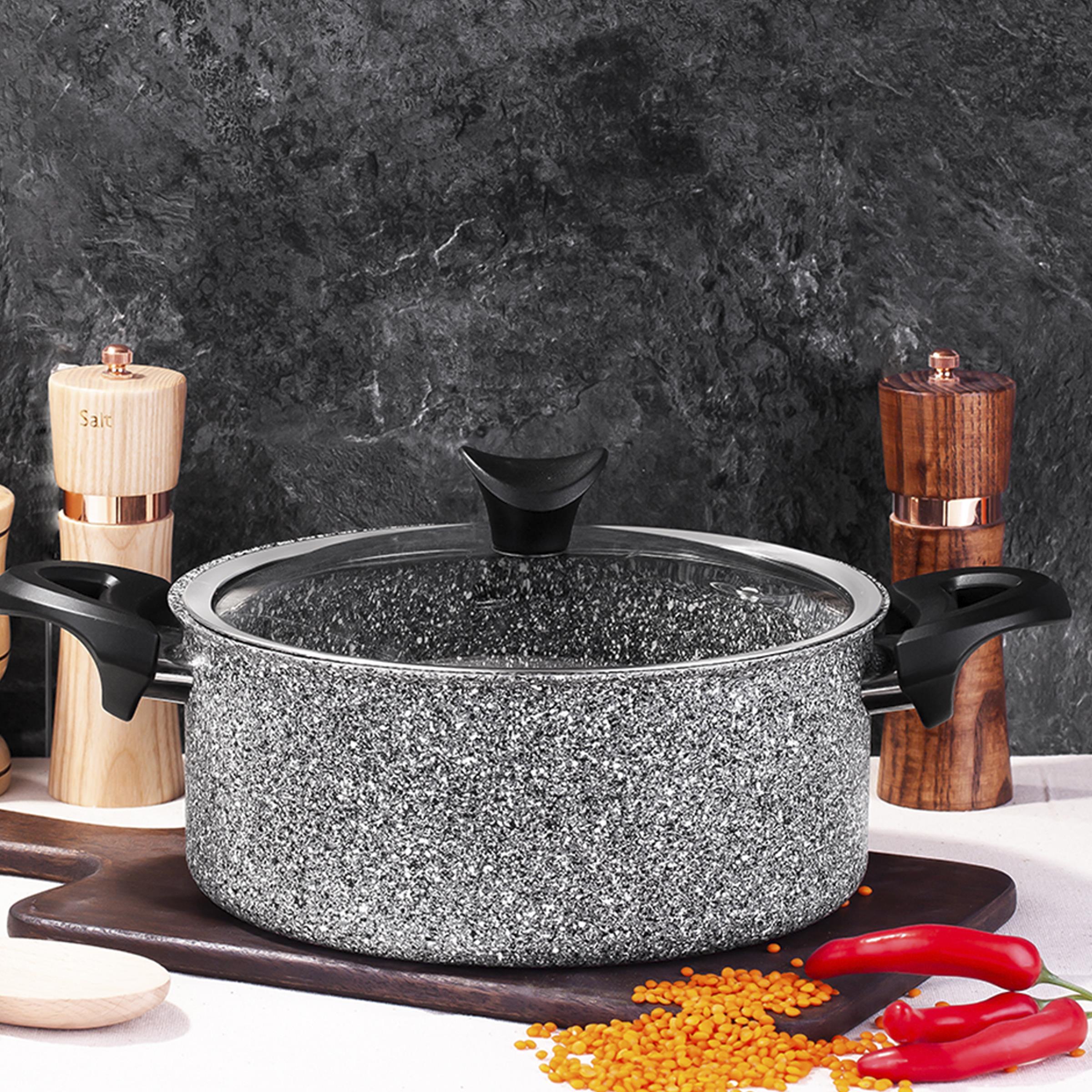 Taç Ultra Granit Derin Tencere 30cm görsel 2