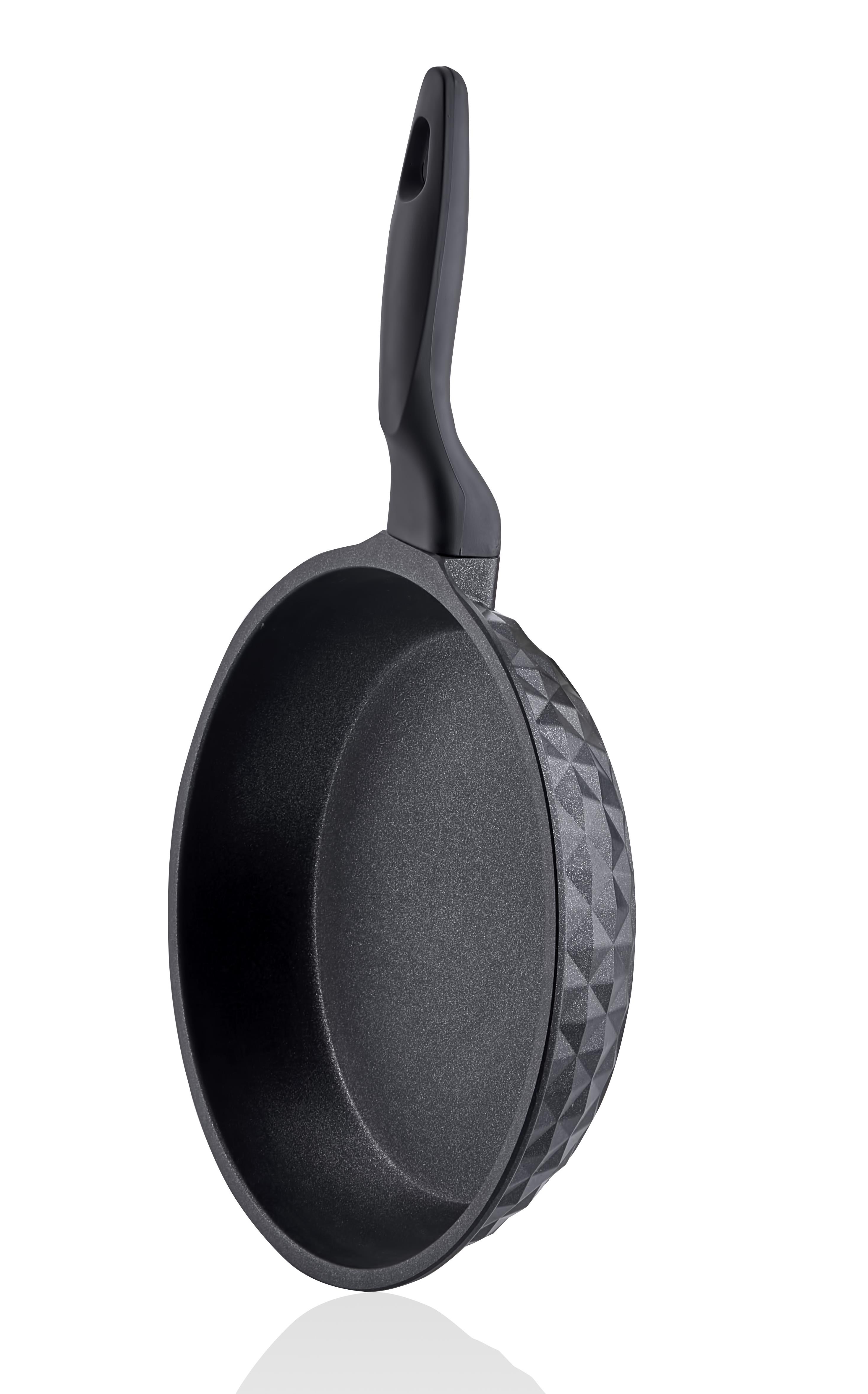 Taç Bella Döküm Tava 28 Cm Siyah görsel 7
