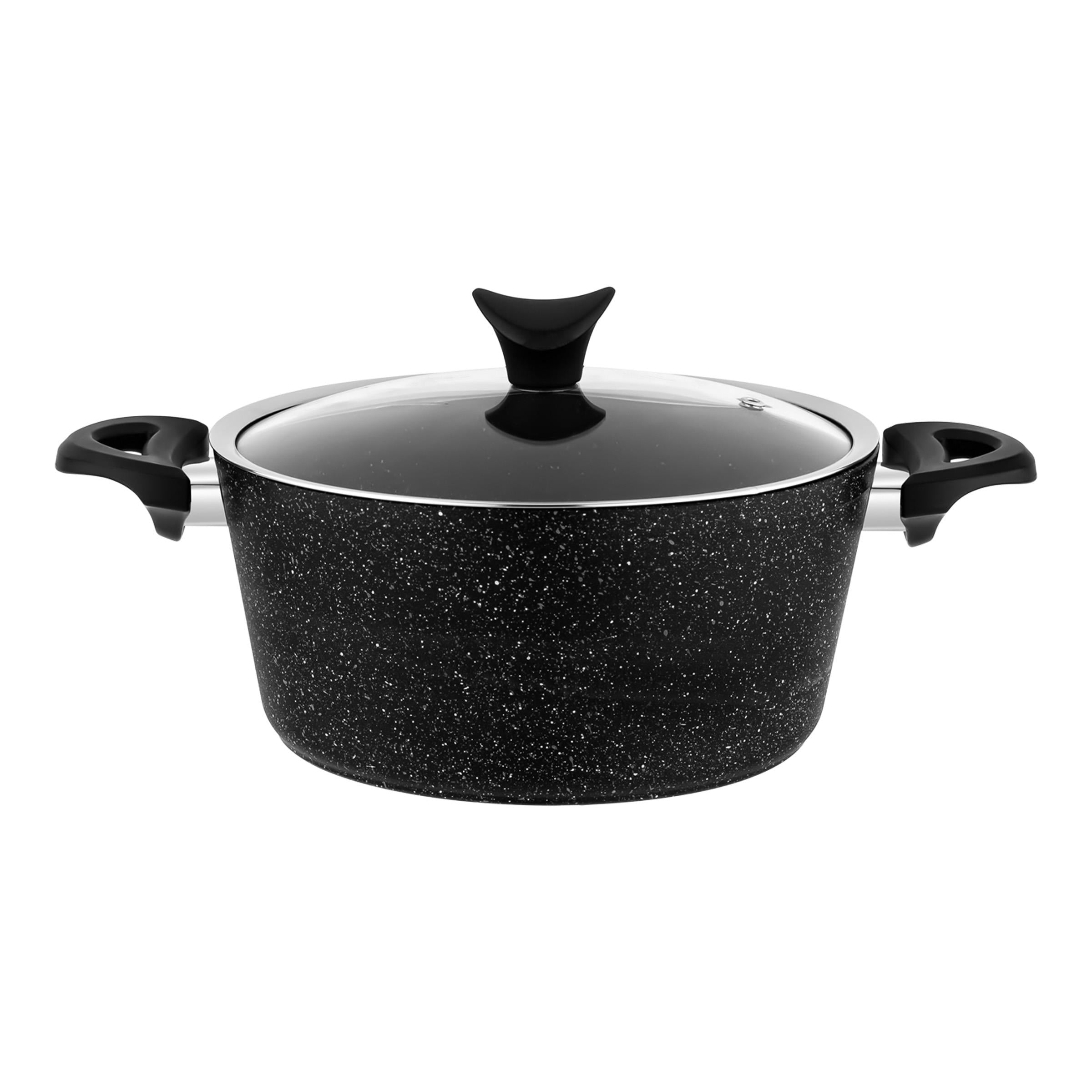 Taç Master Cook 4'lü 7 Parça Granit Tencere Seti Siyah görsel 5
