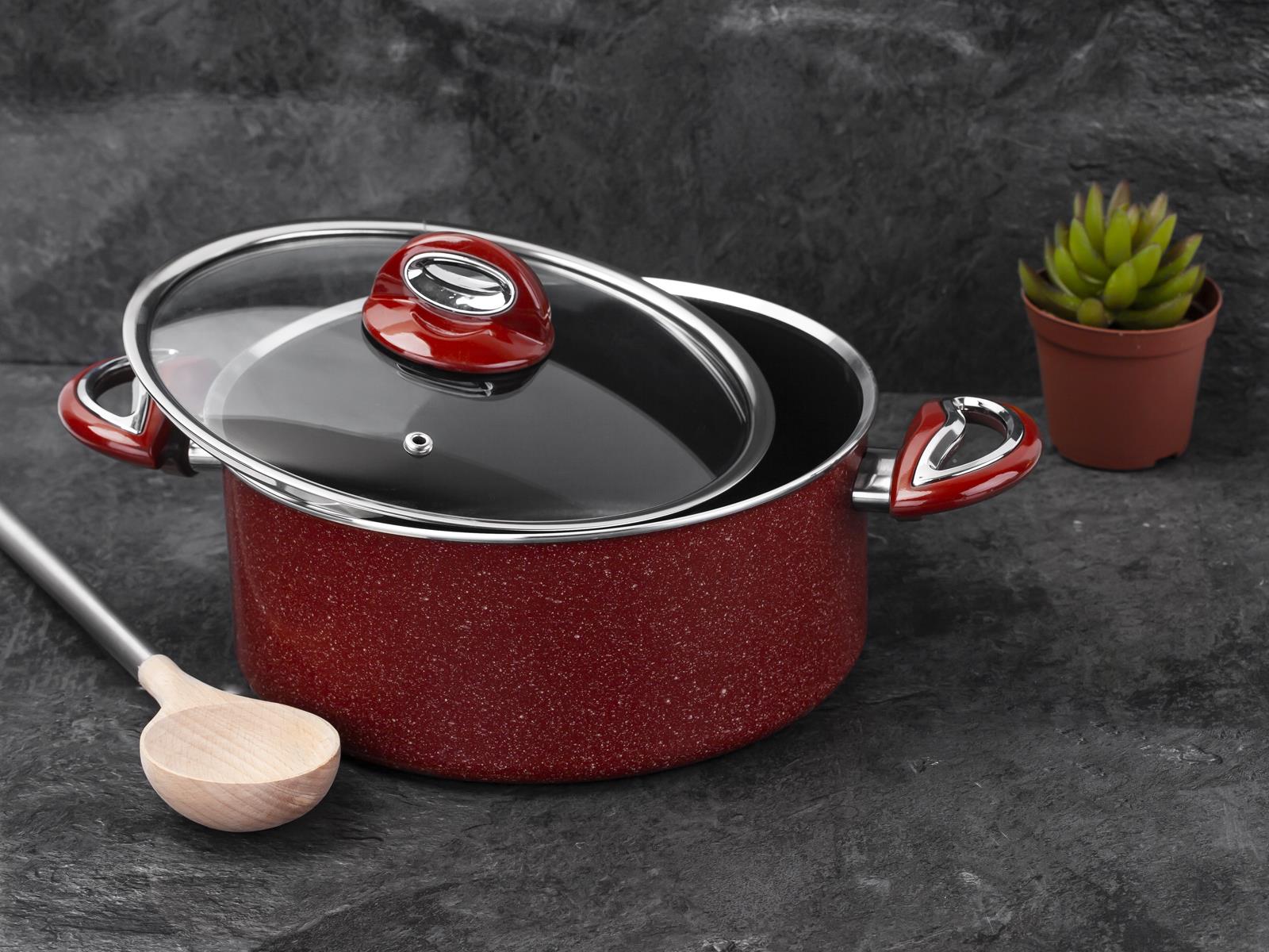 Taç Titan Granit Derin Tencere 32cm görsel 2