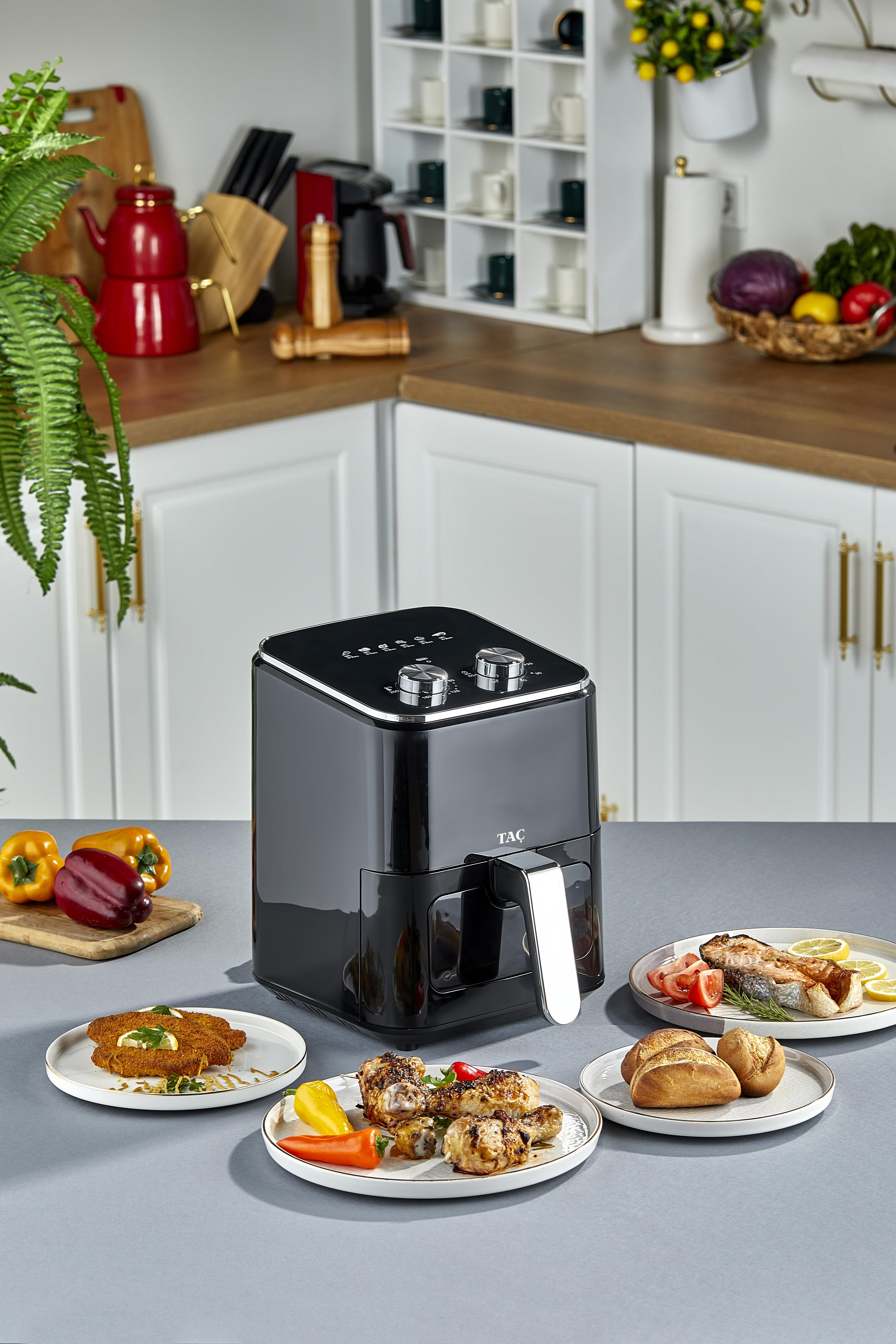 Taç Power XL Air Fryer Black görsel 2