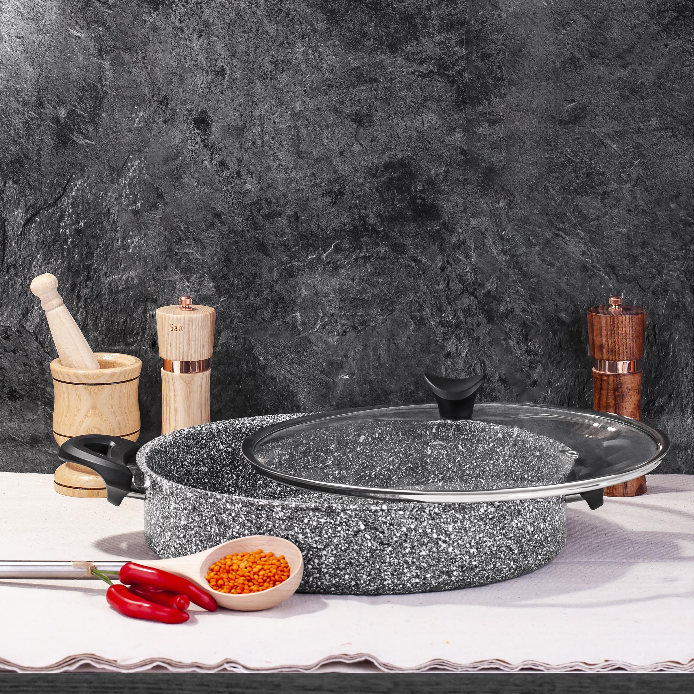 Taç Ultra Granit Basık Tencere 22 cm görsel 2