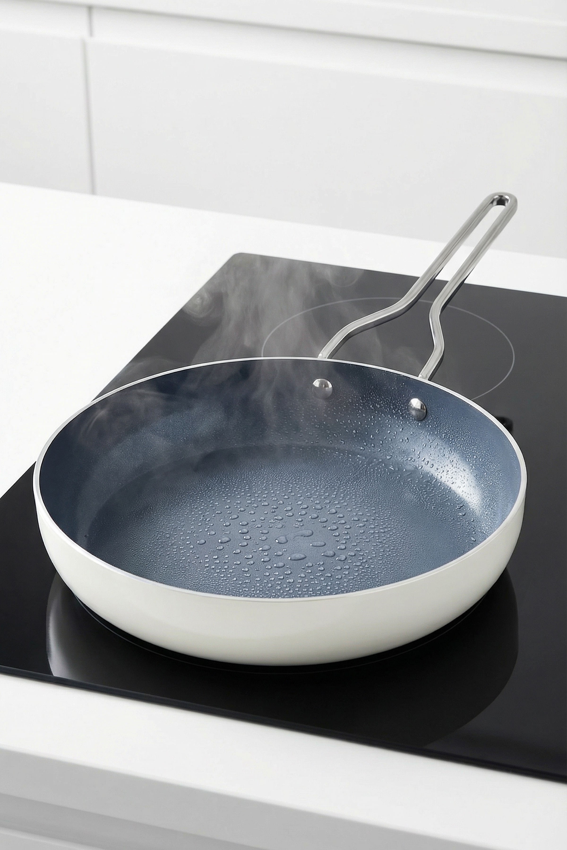 Taç Sera Feel Yanmaz Yapışmaz Seramik Tava 26 Cm / Beyaz görsel 3