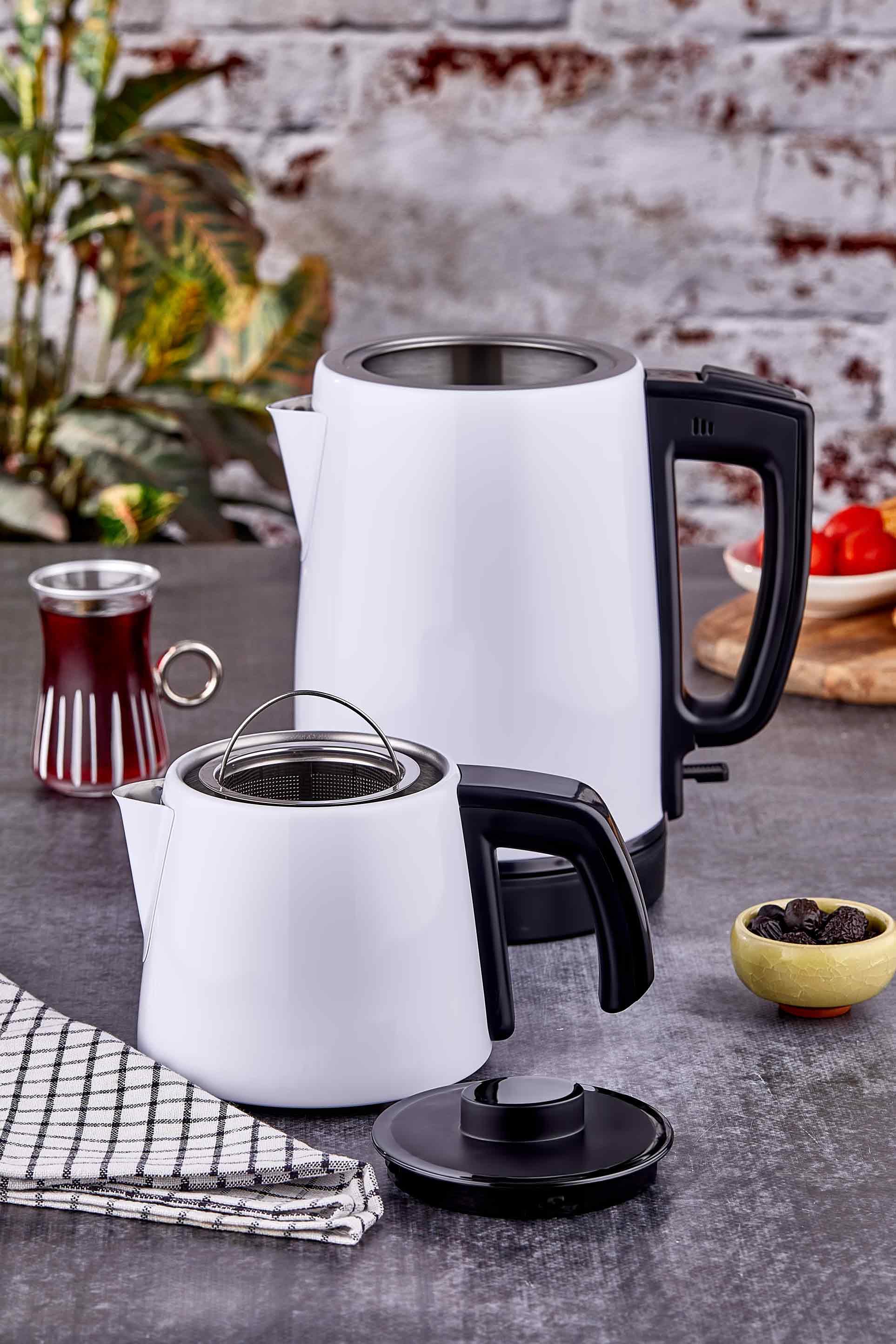 Taç Keyfidem Çay Makinesi Beyaz görsel 2