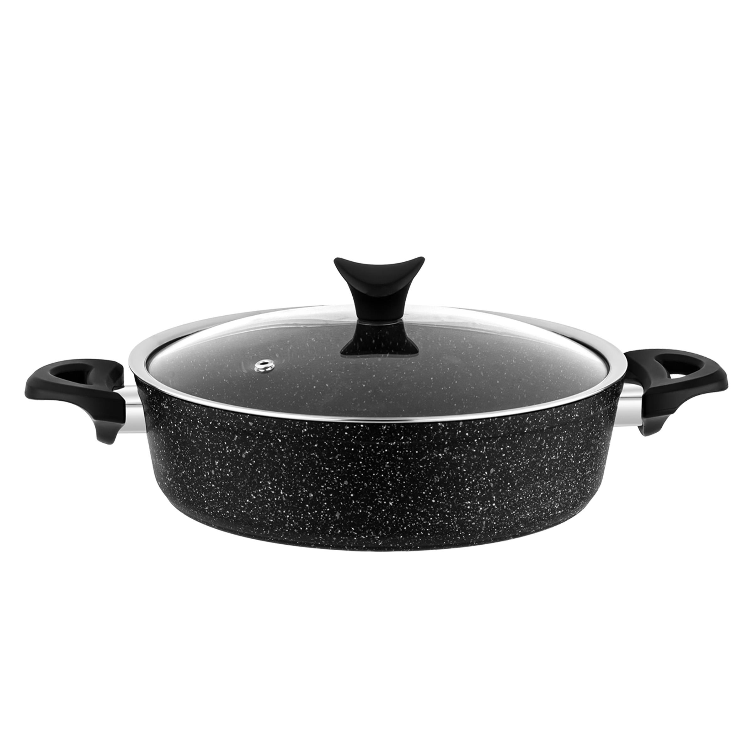 Taç Master Cook 4'lü 7 Parça Granit Tencere Seti Siyah görsel 7