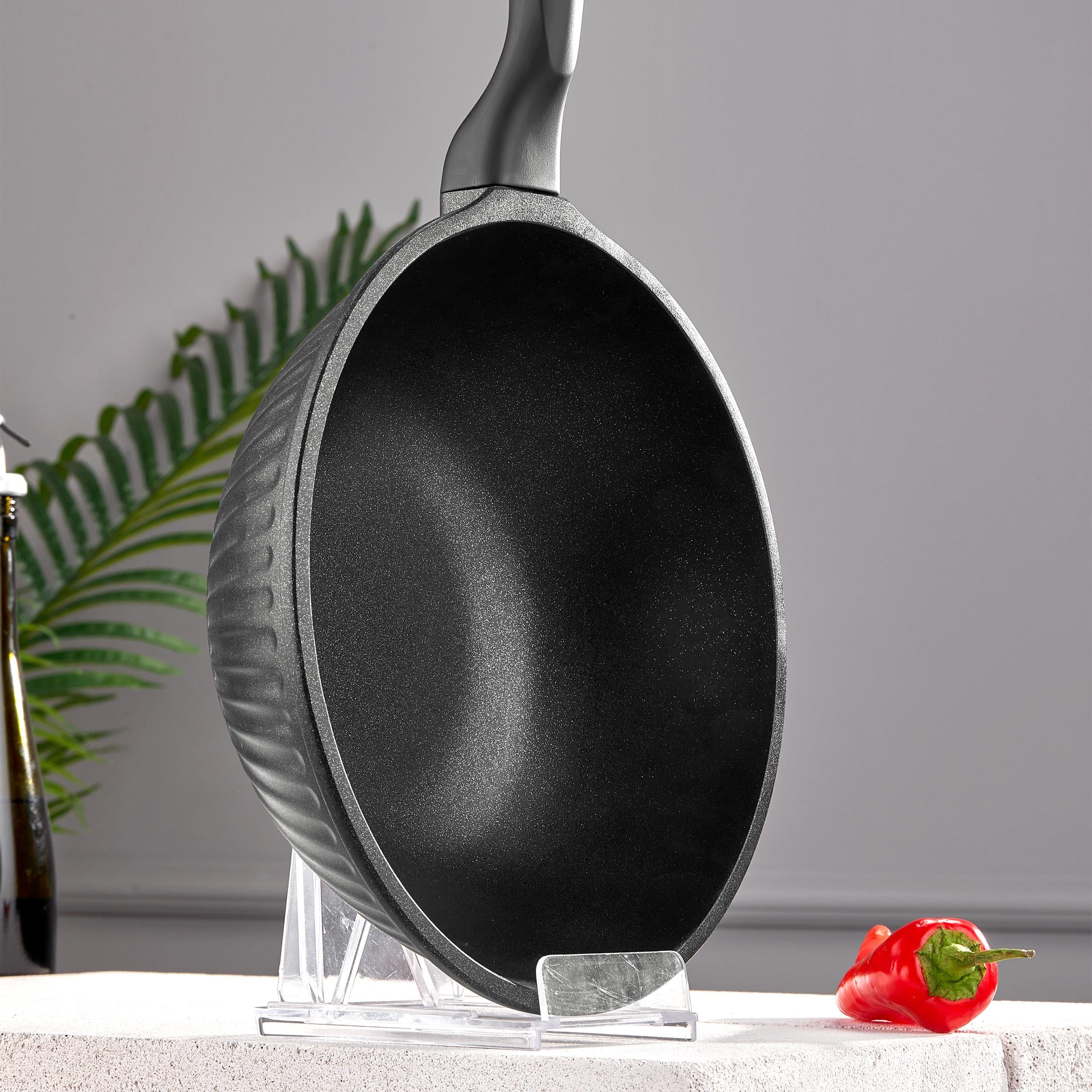 Taç Valeriya Döküm Wok Tava 28 cm görsel 4